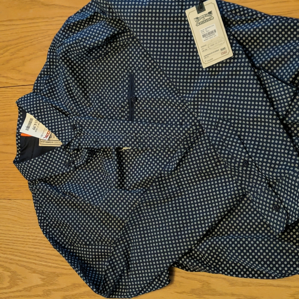 Navy men's button down shirt size xl